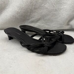 Predictions Black Strappy Heels